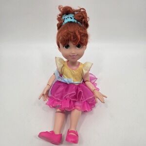 Disney Junior Fancy Nancy 18" Poseable Doll In Dress Tiara Shoes Outfit